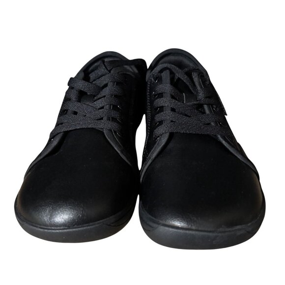 HOBIBEAR Minimalist Wide Toe Zero Drop Leather Shoes Sz 37 EU  6 US Womens Black - Picture 2 of 9